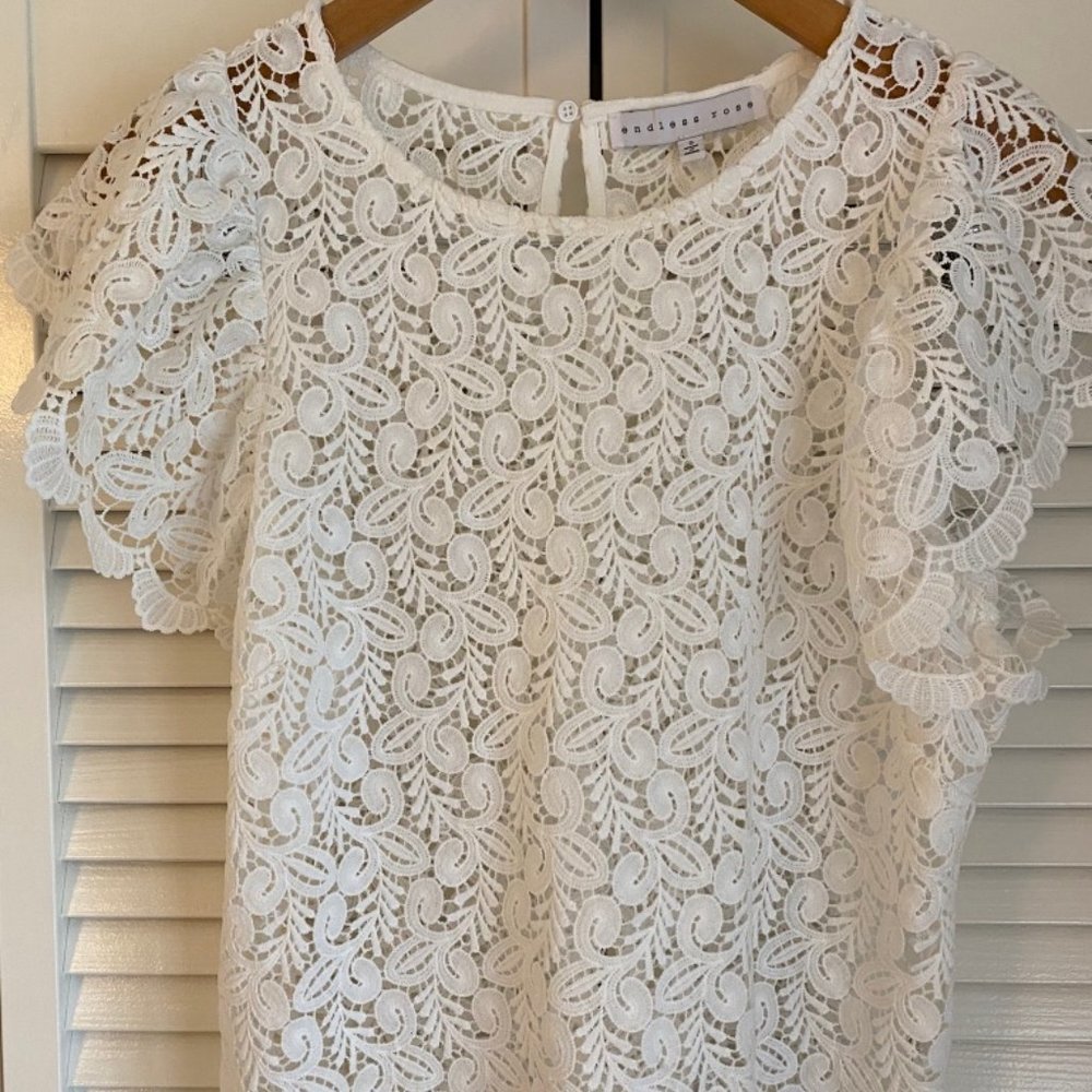 Endless Rose Ruffled Lace Top